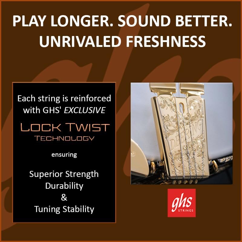 GHS Strings Professional Banjo Stainless Steel String Set PF180 Medium - Image 5
